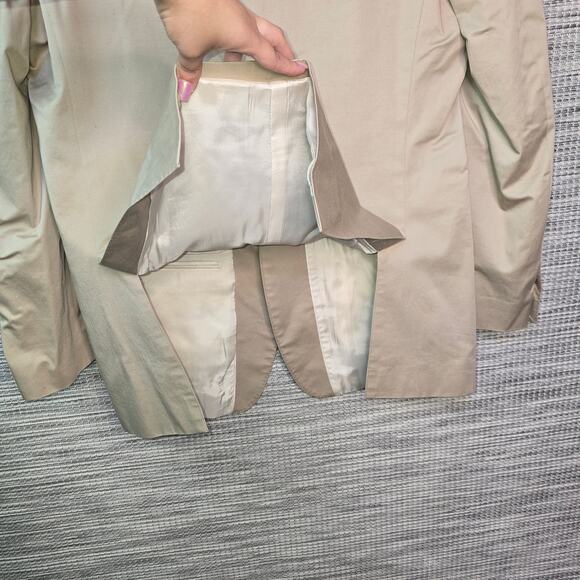 Paul Betenly Blazer Jacket Mens 42L Tan Beige 2 Button Front Preppy Sport Coat - Picture 12 of 16